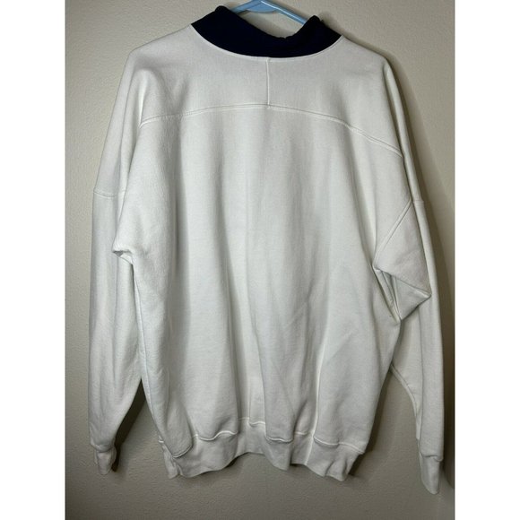 Disabled American Veterans Sweater  White Embroidered Blue Collar Size XL Tall - Picture 9 of 10